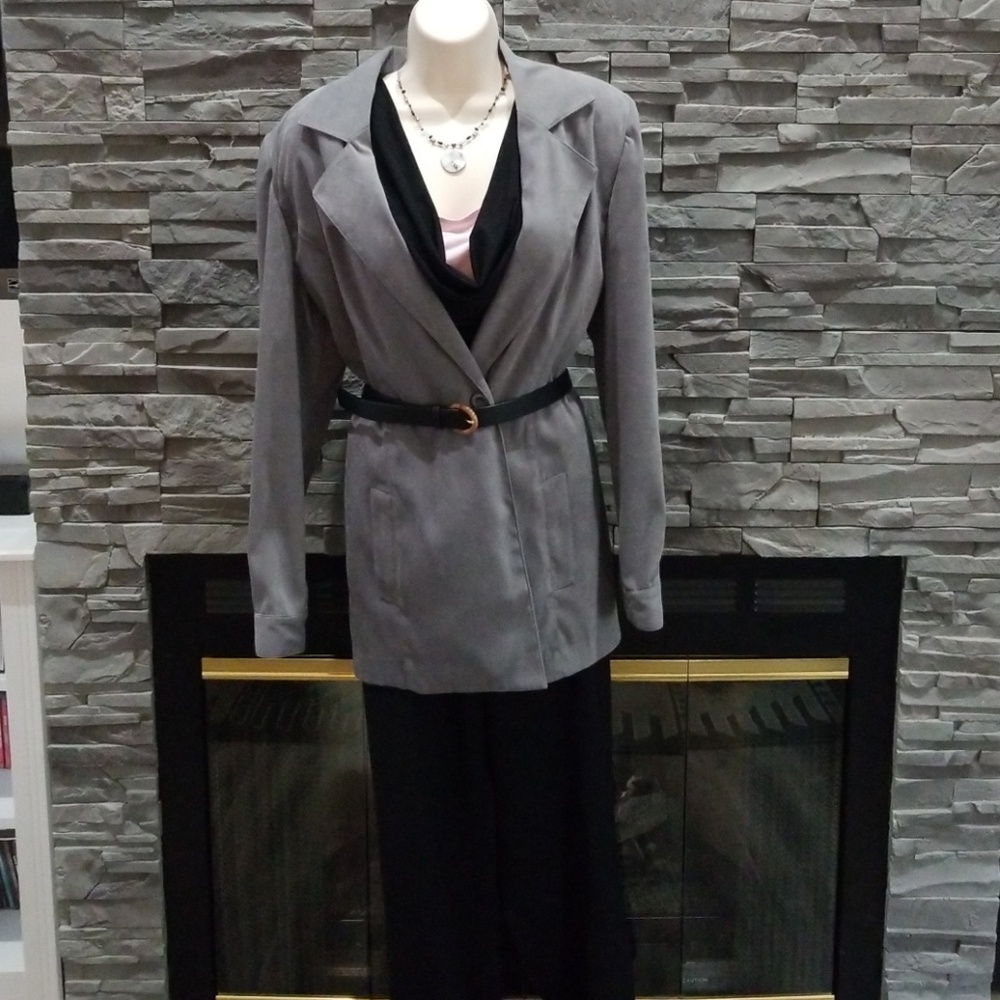 DONATED. Vintage microsuede blazer